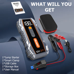 Умное пусковое устройство 1800А пиковый ток 20800мАч быстрая зарядка LED-фонарь для мотоциклов, автомобилей, грузовиков с ЖК-экраном, литиевая батарея - Product Image 3