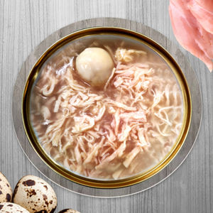 OEM ODM Oeufs <span class=keywords><strong>de</strong></span> <span class=keywords><strong>caille</strong></span> <span class=keywords><strong>de</strong></span> poulet à haute teneur en protéines et faibles en gras Aliments en conserve humides pour chiens chats et animaux <span class=keywords><strong>de</strong></span> compagnie Collations très vendues - Product Image 6