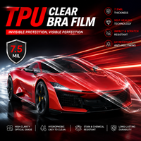 Film de protection de peinture en TPU transparent avec garantie de 10 ans, surface lisse, nettoyage facile, expédition directe d'usine OEM ODM