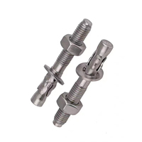 Boulon d'ancrage en acier inoxydable M12 M14 M16 ASTM B8 B8M B8T A453 GR660 A286 18-8