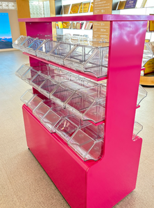 מדף ממתקים ecobox מותאם אישית מדף מזון פלסטיק תערובת פחי אשפה עם פחי מזון עבור חנות - Product Image 6