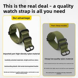 Bracelet de <span class=keywords><strong>montre</strong></span> réglable multicolore en nylon avec boucle ardillon, 18mm 20mm 22mm 24mm, rayé, étanche, accessoires de <span class=keywords><strong>montre</strong></span> pour homme et femme - Product Image 5