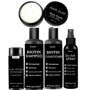 Ensemble de soins capillaires pour hommes avec logo personnalisé, kit de 500 avec marque privée, kit de <span class=keywords><strong>shampoing</strong></span> et d'après-<span class=keywords><strong>shampoing</strong></span> pour hommes avec spray au sel de mer - Product Image 1