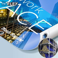 FLFX 240G-750G 3.2M Vinyle auto-adhésif en PVC écologique résistant à l'eau, affiche publicitaire, colle acrylique transparente, rouleau de 50m
