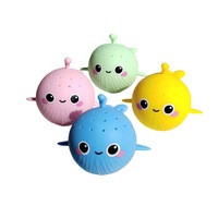 Jouet à presser Baleine Mignonne, Cadeau, Balle Anti-stress Douce et Moelleuse, Jouets Fidget Nouveauté Animaux Marins, Anti-stress pour Enfants et Adultes