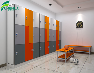 Fumeihua Tủ Đựng HPL 12 Cửa Màu Đen Tủ Đựng Đồ Tập Gym Trường Học <span class=keywords><strong>6</strong></span> Cửa 3 Tầng - Product Image 3