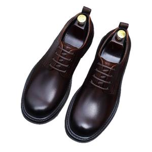 Chaussures de bureau professionnelles pour hommes, originales, luxueuses, tendance, de haute qualité, à bout pointu, à lacets, avec semelle en cuir antidérapante - Product Image 5