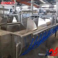 Automatique Acier Inoxydable 304 Volaille Poulet Canard Abattage Traitement Vis Spin Spirale Refroidissement Par Eau Machine De Refroidissement
