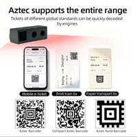Lecteur de codes-barres Aztec CMOS ultra-compact LONVILL 640x480 pour billets électroniques mobiles et billets de transport papier