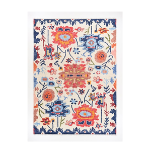 Alfombra multicolor Oushak, alfombra de área de lana suave pura, India, lujosa, atractiva, estilo de piso para el hogar, superventas, hermosa turca - Product Image 1