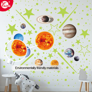 YALONG YLWG10030 système solaire phosphorescent neuf planètes étoiles décoration de chambre d'enfant autocollants fluorescents autocollant personnalisé - Product Image 4