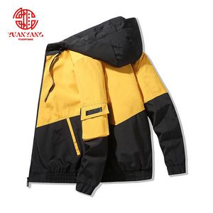 Ropa de primavera y otoño 2021, chaqueta para <span class=keywords><strong>hombre</strong></span>, talla <span class=keywords><strong>4XL</strong></span>, prendas de vestir, Abrigo acolchado con capucha, <span class=keywords><strong>Parka</strong></span> delgada, chaqueta estampada de moda con capucha para <span class=keywords><strong>hombre</strong></span> - Product Image 4