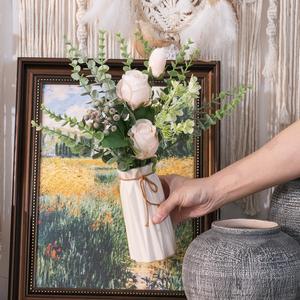 Rosas artificiales Flor simulada Decoración de la boda <span class=keywords><strong>Rosa</strong></span> Flores de seda Ramos de boda - Product Image 2