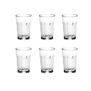 ENSEMBLE DE 6 VERRES À EAU MEDINA LINE EN VERRE TRANSPARENT 380CC - Product Image 1