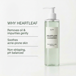 <span class=keywords><strong>Nettoyant</strong></span> visage Clean Beauty Heartleaf, Houttuynia Cordata, apaisant, doux, végan, pour peaux sensibles, sujetes à l'acné et grasses - Product Image 1