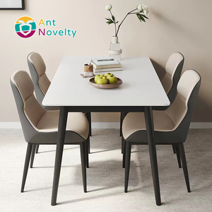 Juego de Mesa y Sillas de Comedor Modernas AntNovelty, Juego de 6 Sillas - Product Image 1