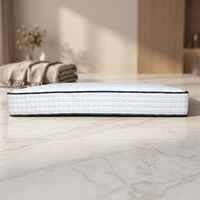 Matelas de lit Willsoon personnalisé gris pour chambre à coucher, taille Queen/King, en mousse haute densité, anti-acariens, hypoallergénique, en mousse à mémoire de forme, adaptable