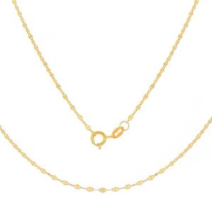 Collana in Oro Massiccio 18K con Brillantini, Catena Piatta in Oro 18K, Gioielli di Moda per Donne - Product Image 3