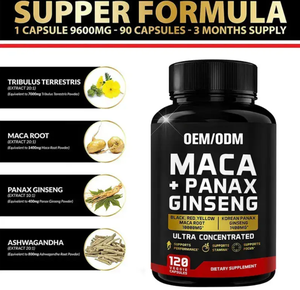 Capsule di Radice di Maca Biologica OEM Etichetta Privata, Integratore ad Alta Potenza per Umore, Riproduzione, Energia e Vigore Maschile - Product Image 3