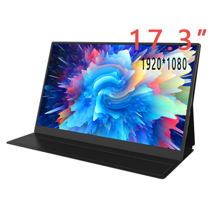 Meilleure vente Usb C Extend Screen Monitor 1080P FHD IPS Screen 17.3 pouces Moniteur portable pour ordinateur portable - Product Image 1