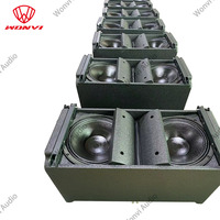 Système de sonorisation audio professionnel double haut-parleurs Line Array de 10 pouces Types passifs de coque en bois