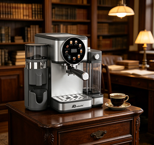 <span class=keywords><strong>Machine</strong></span> à café expresso tout-en-un Anbolife 20 bars avec moulin intégré, réservoir à lait, compatible dosettes et café moulu OEM ODM - Product Image 4