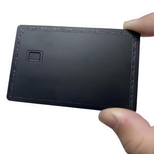 بطاقة دفع NFC من الفولاذ المقاوم للصدأ # نوع RFID MHz 4 # رمز QR محفور بالليزر مع الشريط المغناطيسي # بطاقة شركة آمنة 1 كيلو بايت - Product Image 1