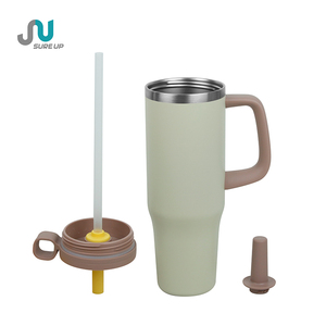 Thermos moderne en acier inoxydable 40oz, 6-12 heures, écologique, cadeau d'affaires, tasse à café de voyage portable, anti-fuite, avec paille pour boissons chaudes - Product Image 2