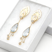 Boîte à bijoux en carton blanc avec couvercle, étui cadeau en carton avec coton pour l'emballage de bagues, colliers et bracelets