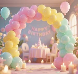 Ballons à hélium jetables écologiques de 10 pouces Latex de couleur standard pour anniversaires Baby Showers Anniversaires Caractéristique métallique - Product Image 3