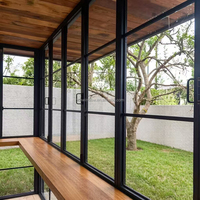 Ventanas Francesas Arqueadas de Aluminio Estilo Europeo de Lujo, Tamaño Personalizado, Impermeables, Aislamiento Térmico, Puerta Francesa para Patio o Dormitorio