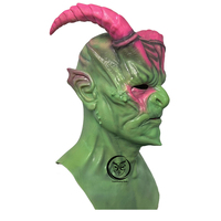Masque de tête en silicone réaliste fait main, masque de démon d'horreur, masques intégraux pour cosplay, fête, Halloween, accessoires de tête amusants et réalistes