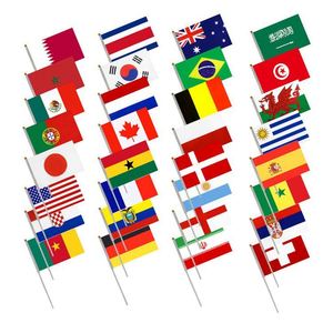 Bandera Nacional 2026 para Agarrar con la Mano, Impresión Digital, Poliéster, Sublimación, Eventos Deportivos, Animación - Product Image 2