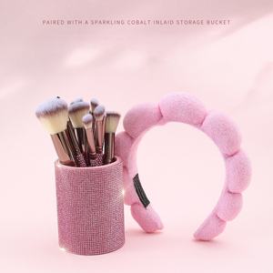 ชุดแปรงแต่งหน้าเพชรประดับ 15 ชิ้น/ชุด พร้อมฟองน้ำแต่งหน้า - Product Image 3