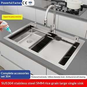 Lavello da <span class=keywords><strong>cucina</strong></span> in acciaio inox nano, realizzato a mano, per lavare piatti e verdure - Product Image 3