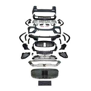 Pour mercedes-benz <span class=keywords><strong>GLS</strong></span> 2020-2024 mise à niveau 2025 Maybach pare-chocs avant et arrière diffuseur arrière Spoiler Grill Kit de carrosserie - Product Image 6