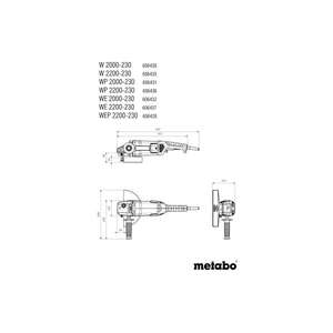 Metabo-606431000 WP 2000-230 - 2000 W เครื่องบดมุมเครื่องบด4007430341303และ honing เครื่องบดมุม - Product Image 2