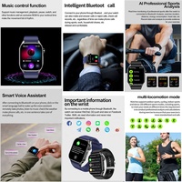 Reloj inteligente ET580, pantalla AMOLED de 2,04 pulgadas, 380mAh, BT, teléfono de llamada SOS, ECG, composición de la sangre, monitor de salud, reloj inteligente ET580