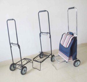 Factory Price Steel Tube 0.6mm Wheel Diameter 14cm Folding Shopping <b>Trolley</b> <b>Luggages</b> Cart Shopping Cart Portable <b>Trolley</b> - Product Image 3