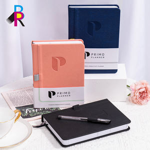 Индивидуальный логотип для студентов A5 A6 водонепроницаемый планировщик в твердом переплете PU книжные журналы с ручкой - Product Image 2