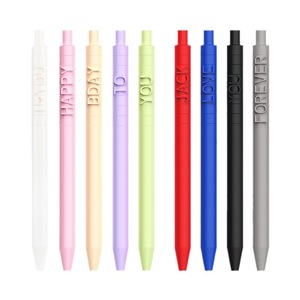 Bolígrafo <span class=keywords><strong>de</strong></span> <span class=keywords><strong>Gel</strong></span> Retráctil Personalizado OEM ODM DIY con Letras, Venta al por Mayor, Regalo Publicitario Corporativo para Oficina y Escuela - Product Image 1