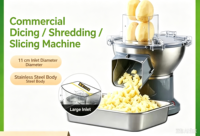 Nouvelle trancheuse, hachoir et râpe multifonctionnelle pour légumes et fruits, coupe-frites avec moteur pour usage commercial
