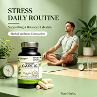 Capsules d'ail naturel 600mg pour la récupération post-activité, soutien de l'endurance, végétaliennes, pour adultes, soulagement des douleurs musculaires - Offre Spéciale US/UE