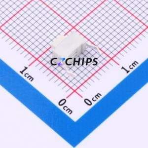 TS02-CBW1EH5.0 Tactile Switch Through hole,6.1x3.5mm Switch Single Pole Single Throw Rectangle Button 1.8N Through Hole - Product Image 2