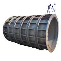 Coffrage en acier pour colonne ronde, moule en acier pour colonne circulaire pour béton