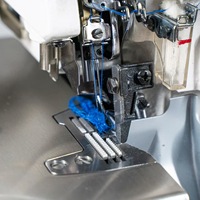 Machine à coudre surjeteuse industrielle à 4 fils, moteur pas à pas, super haute vitesse, avec coupe-fil automatique