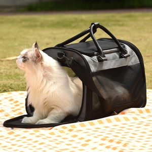 Bolsa de Transporte para Mascotas Transpirable, Aprobada por Aerolíneas, de Malla Suave, Plegable, para Perros y Gatos, con Correa para Equipaje y Tapete Lavable - Product Image 2