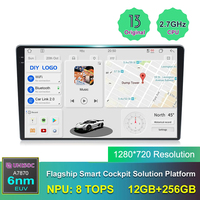A7870 Android 13 Pemutar DVD Mobil Universal Layar QLED Mendukung Wireless CarPlay Stereo Mobil dengan Sistem Cerdas Android Auto