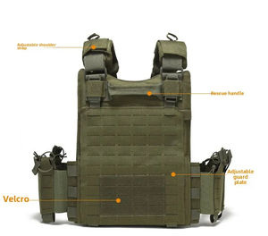 Chaleco Táctico para Policías, Chaleco Táctico Antibalas y Funda para Chalecos Tácticos Impermeables y Duraderos para Misiones - Product Image 1