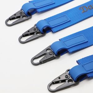 Personalized Construction Contractor Branding Gifts Wholesale Custom Logo Nylon Tactical Key Straps Lanyards - Product Image 2